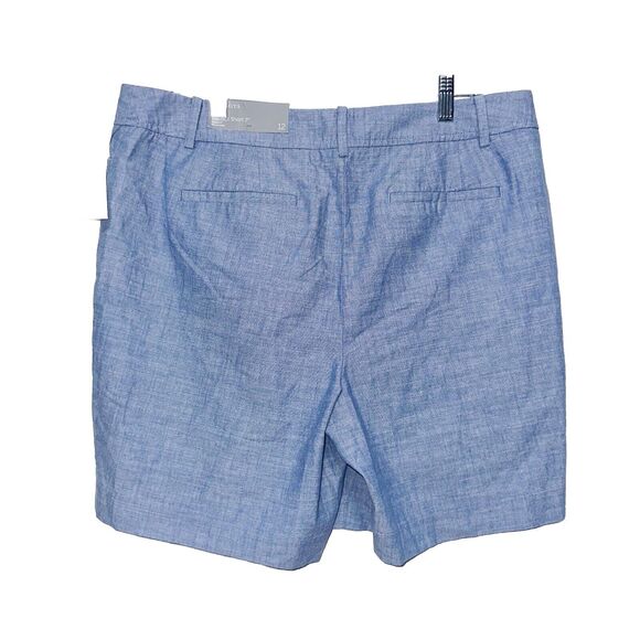 Talbots Blue Perfect 7" Shorts Womens Size 12 NEW - Picture 2 of 6